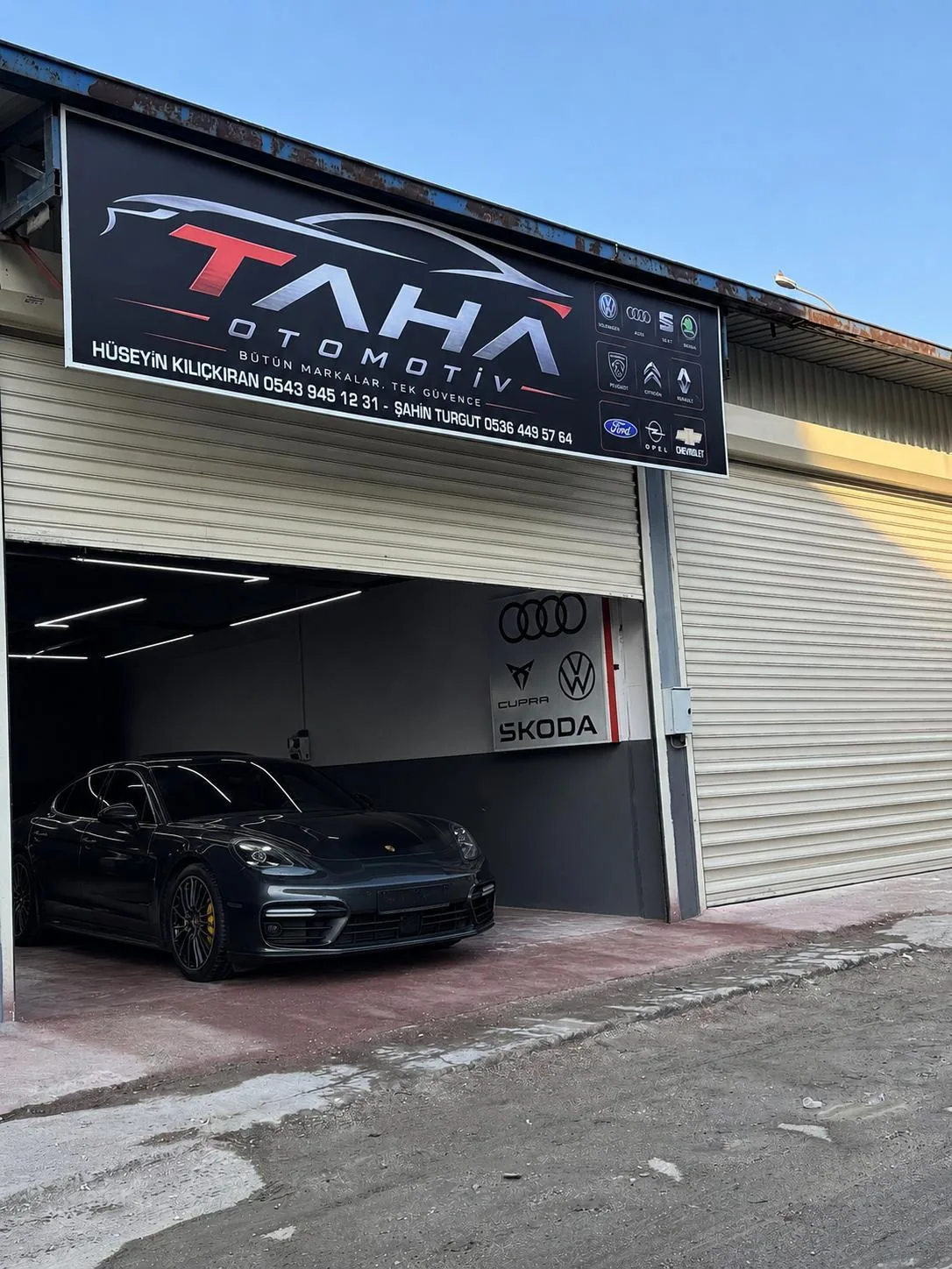 Taha Otomotiv atölye girişi, Küsget Sanayi Sitesi Gaziantep